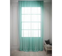 Тюль Костромской текстиль Вуаль, ширина 390 см, высота 290 см, бирюзовый 00-00803187