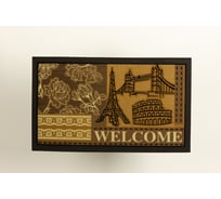 Придверный коврик Euroflock Format Classic, Столицы 40x68 см 7197