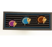 Придверный коврик Euroflock Format Classic, Ёжики 25x68 см 5604