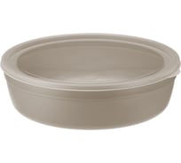 Миска IDEA 2,8л с крышкой капучино М 1303