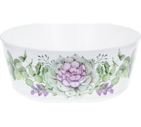 Миска IDEA ДЕКО 3л каменная роза М 1338