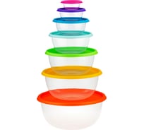 Набор мисок IDEA РАДУГА 7шт М 1310