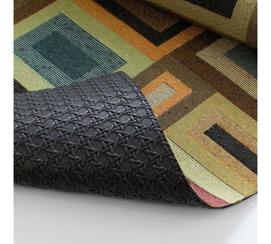 Гобеленовый коврик Bacchetta Gobelin Fantasy Quadrotto marrone 65x250 см 10608