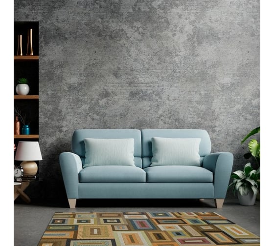 Гобеленовый коврик Bacchetta Gobelin Fantasy Quadrotto marrone 65x250 см 10608