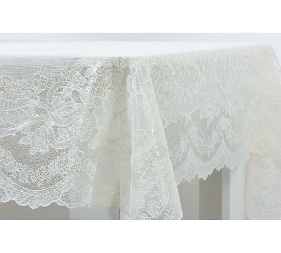 Скатерть Towa Ажурная Presea прямоугольная 120x150 см, сепия 5514