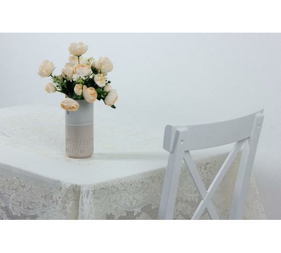 Скатерть Towa Ажурная Presea прямоугольная 120x150 см, сепия 5514