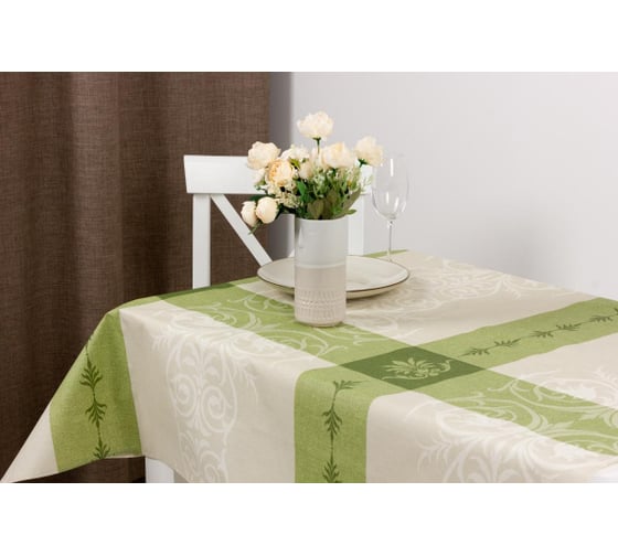Скатерть Protec Textil S.L. ALBA Анет зеленая 120x140 см 5207 1