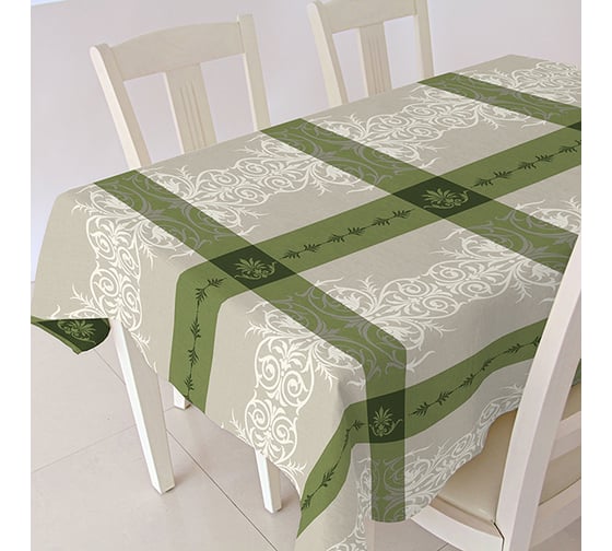 Скатерть Protec Textil S.L. ALBA Анет зеленая 140x180 см 5213