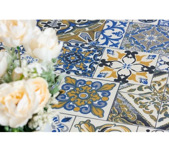 Скатерть Protec Textil S.L. Alba Мозаика синий 120x140 см 6127