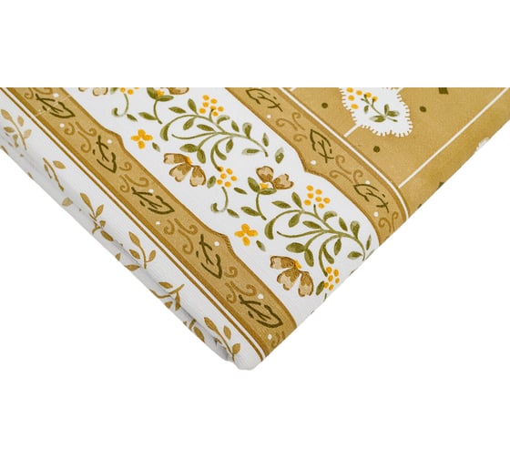 Прямоугольная скатерть Meiwa 152x228 см, белый, бежевый 7561