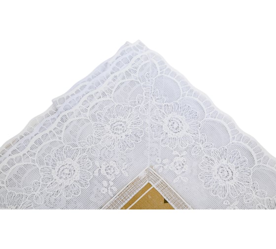Прямоугольная скатерть Meiwa 152x228 см, белый, бежевый 7561