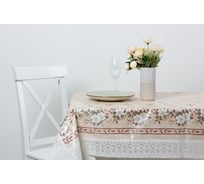 Прямоугольная скатерть Meiwa 132x178 см, белый, бежевый 5788