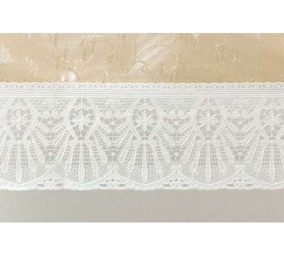 Готовая скатерть Meiwa FPLUS-PLAIN SARASA AZ BE овальная 152x228 см, бежевый 5789
