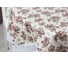 Готовая скатерть Meiwa F-198 WH/BR круглая 152 см, белый/коричневый 7552 3