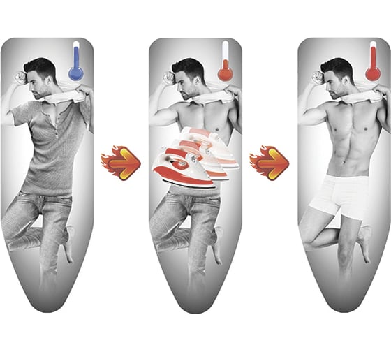 Чехол для гладильной доски Colombo New Scal Boy с терморисунком 140x55 см 4594