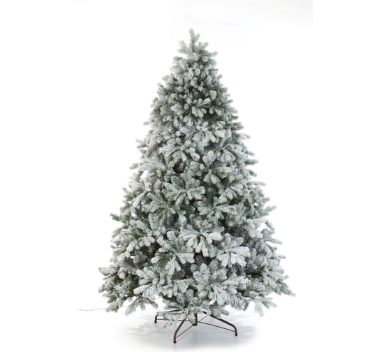 Ель CRYSTAL TREES МОЛЬВЕНО в снегу с вплетенной гирляндой 250 см KP7250SL 1