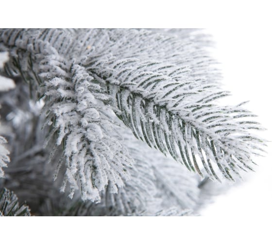 Ель CRYSTAL TREES МОЛЬВЕНО в снегу с вплетенной гирляндой 270 см KP7270SL