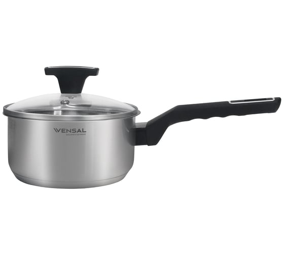 Ковш VENSAL Velours noir с крышкой из нержавеющей стали 1.6л 16 см VS1500