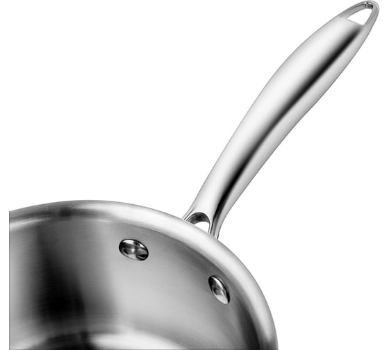 Ковш VENSAL Le Chef с крышкой трехслойный из нержавеющей стали 2.2 л 18 см VS1531