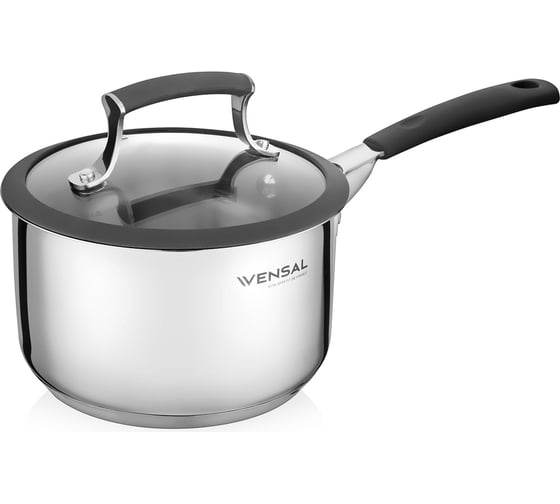 Ковш VENSAL Nuances de gout с крышкой из нержавеющей стали 1.9 л 16 см VS1510