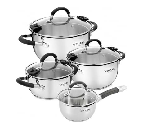 Набор VENSAL Magique 8 предметов из 3 кастрюль и ковша VS1525