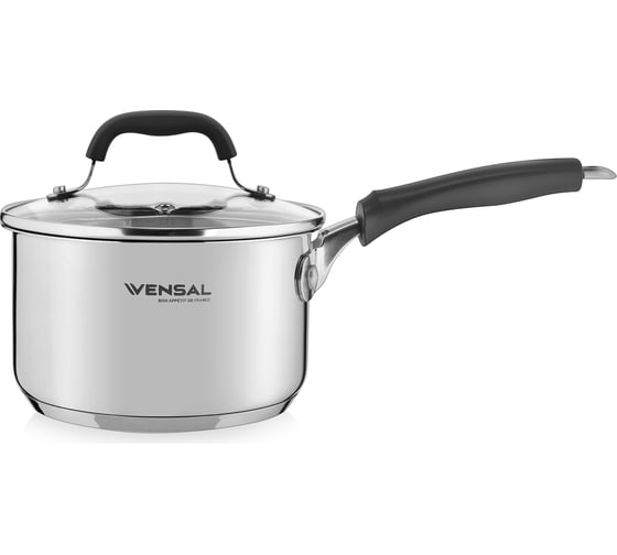 Ковш VENSAL Coquet с крышкой из нержавеющей стали 2 л 16 см VS1505