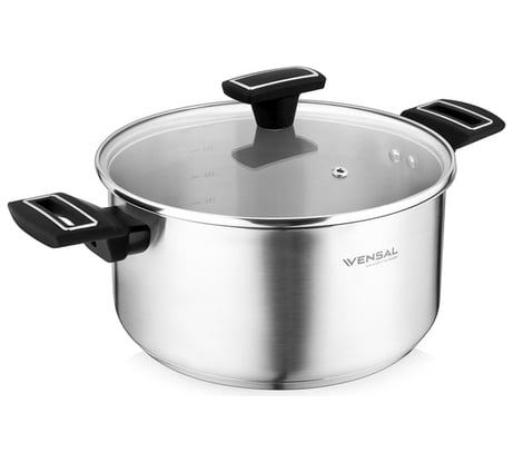 Кастрюля VENSAL Velours noir с крышкой из нержавеющей стали 3 л 20 см VS1501