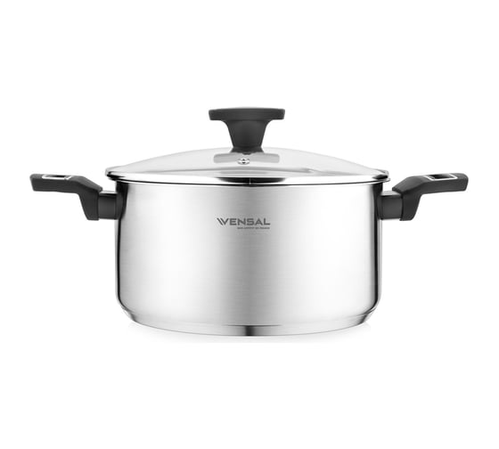 Кастрюля VENSAL Velours noir с крышкой из нержавеющей стали 3 л 20 см VS1501