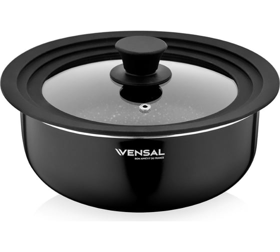 Набор VENSAL Module из 2-х кастрюль 22/24 и сковороды 26 см со съемной ручкой и крышкой VS1015