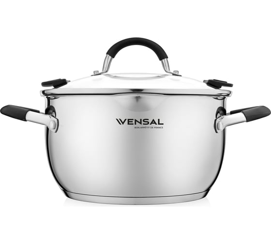 Кастрюля VENSAL Magique с крышкой из нержавеющей стали 2.5 л 20 см VS1523