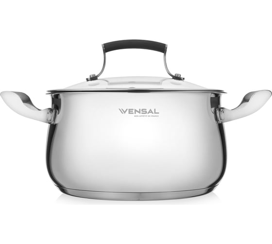 Кастрюля VENSAL Nouvel accord с крышкой из нержавеющей стали 2.6 л 18 см VS1516