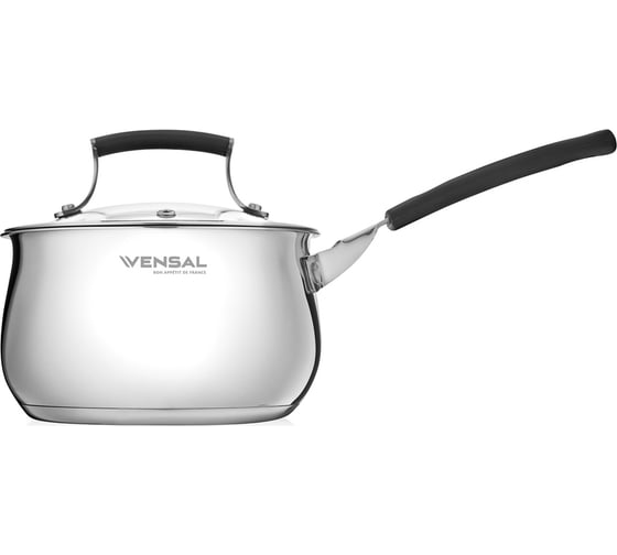 Ковш VENSAL Nouvel accord с крышкой из нержавеющей стали 1.9 л 16 см VS1514
