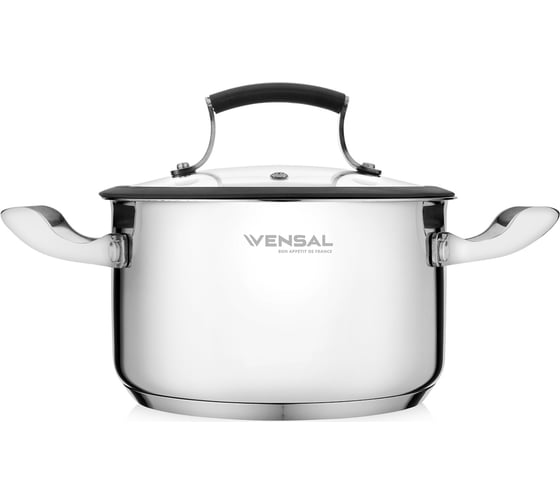 Кастрюля VENSAL Nuances de gout с крышкой из нержавеющей стали 2.6 л 18 см VS1511