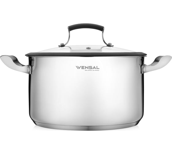 Кастрюля VENSAL Nuances de gout с крышкой из нержавеющей стали 5.9 л 24 см VS1513