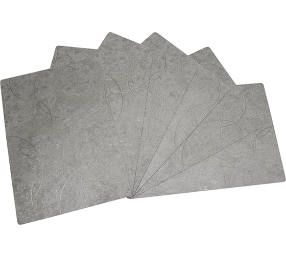 Сервировочная салфетка Protec Textil S.L. плейсмат Polyline 30x43 см, Поларис платина 6 шт в упаковке 6233