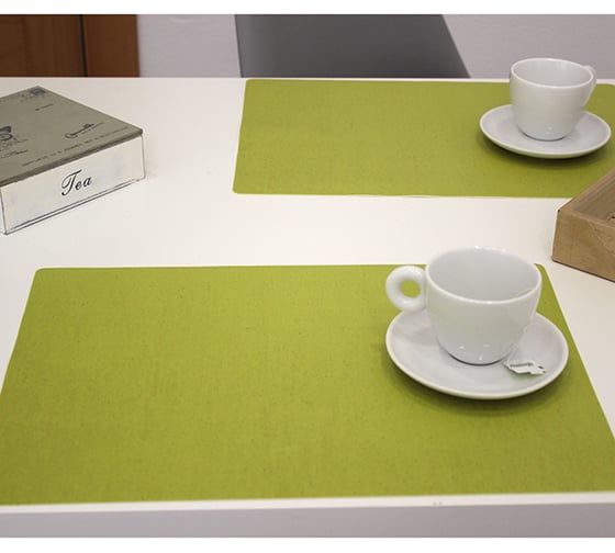 Сервировочная салфетка Protec Textil S.L. плейсмат Lino 30x43 см, Фисташковый 6 шт в упаковке 6224 1