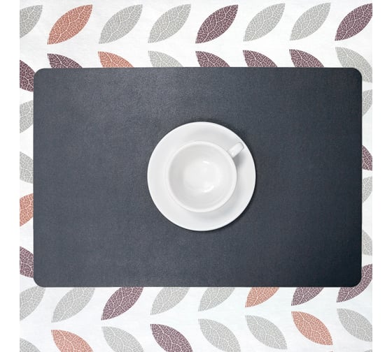 Сервировочная салфетка Joy HOME плейсмат Зара, черный, 30x45 см, 4 шт в упаковке 10579 1