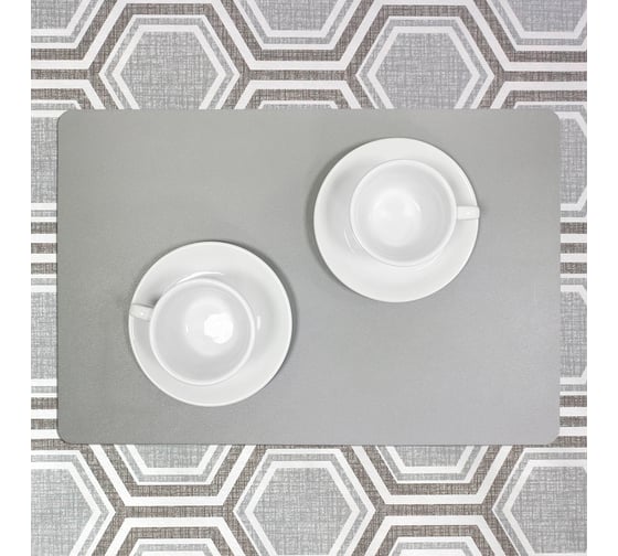 Сервировочная салфетка Joy HOME плейсмат Зара, серый, 30x45 см, 4 шт в упаковке 10578