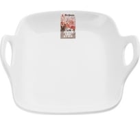 Керамическое квадратное блюдо PERFECTO LINEA Asian 19x18.5x4.7 см, белый 17-101900