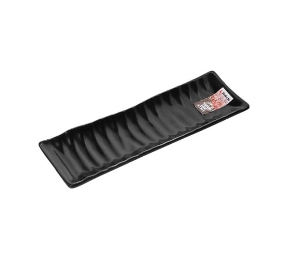 Керамическое прямоугольное блюдо PERFECTO LINEA Asian 23.5x7.5x2.5 см, черное 17-102351 1