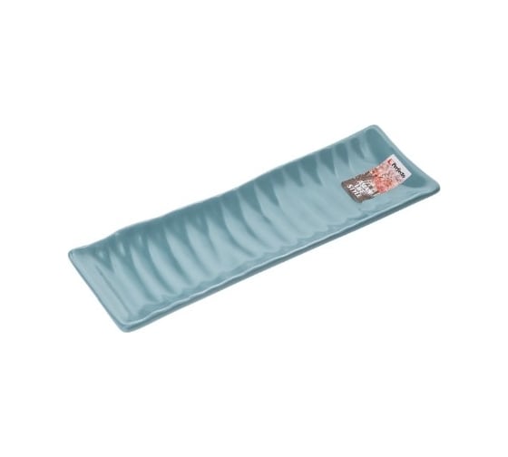 Керамическое прямоугольное блюдо PERFECTO LINEA Asian 23.5x7.5x2.5 см, голубой 17-102352