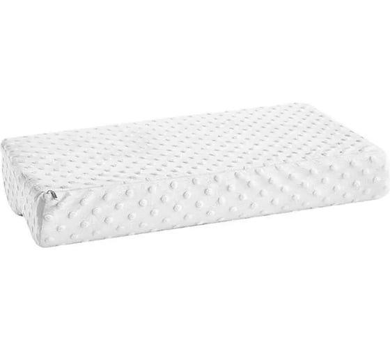 Анатомическая ортопедическая подушка URM с эффектом памяти, 60x40x12/10 см, белая D01280