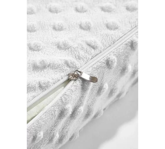 Анатомическая ортопедическая подушка URM с эффектом памяти, 60x40x12/10 см, белая D01280