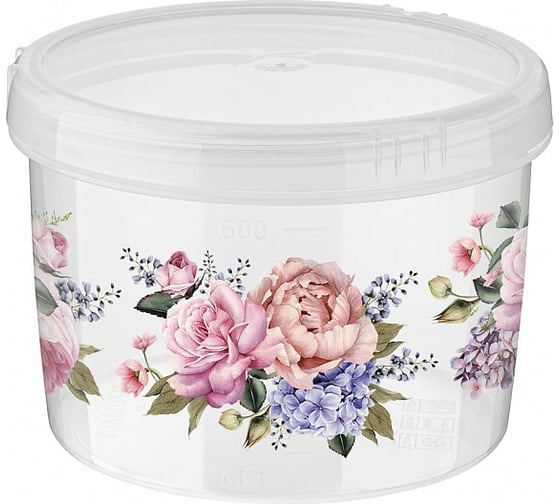 Банка Phibo с завинчивающейся крышкой 0.75 л с декором бесцветный 431103101 1