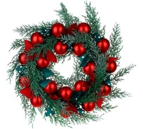 Рождественский венок Сноубум, 48x13 см, пластик, полиэстер 386-206