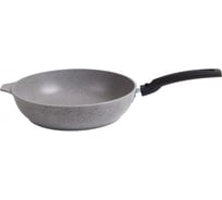 Сковорода Kukmara 260/60 мм, со съемной ручкой, АП светлый мрамор смс263а