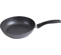 Сковорода Kukmara 220/60 мм, с ручкой, АП темный мрамор смт227а