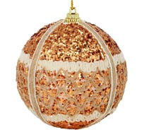 Подвеска шар Сноубум 8 см, бронза, пенопласт/пластик 397-329