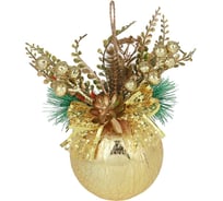 Подвеска шар с декором Сноубум пластик 397-359