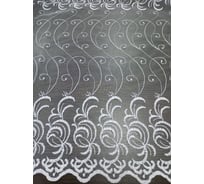 Тюль Костромской текстиль Сетка Ажур, ширина 300 см, высота 260 см, белый 00-00803228